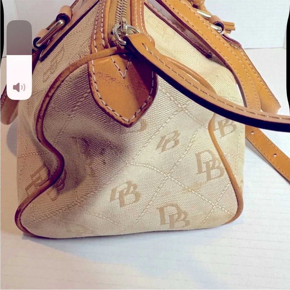 Dooney & Bourke Beige and Tan Satchel - Picture 5 of 13